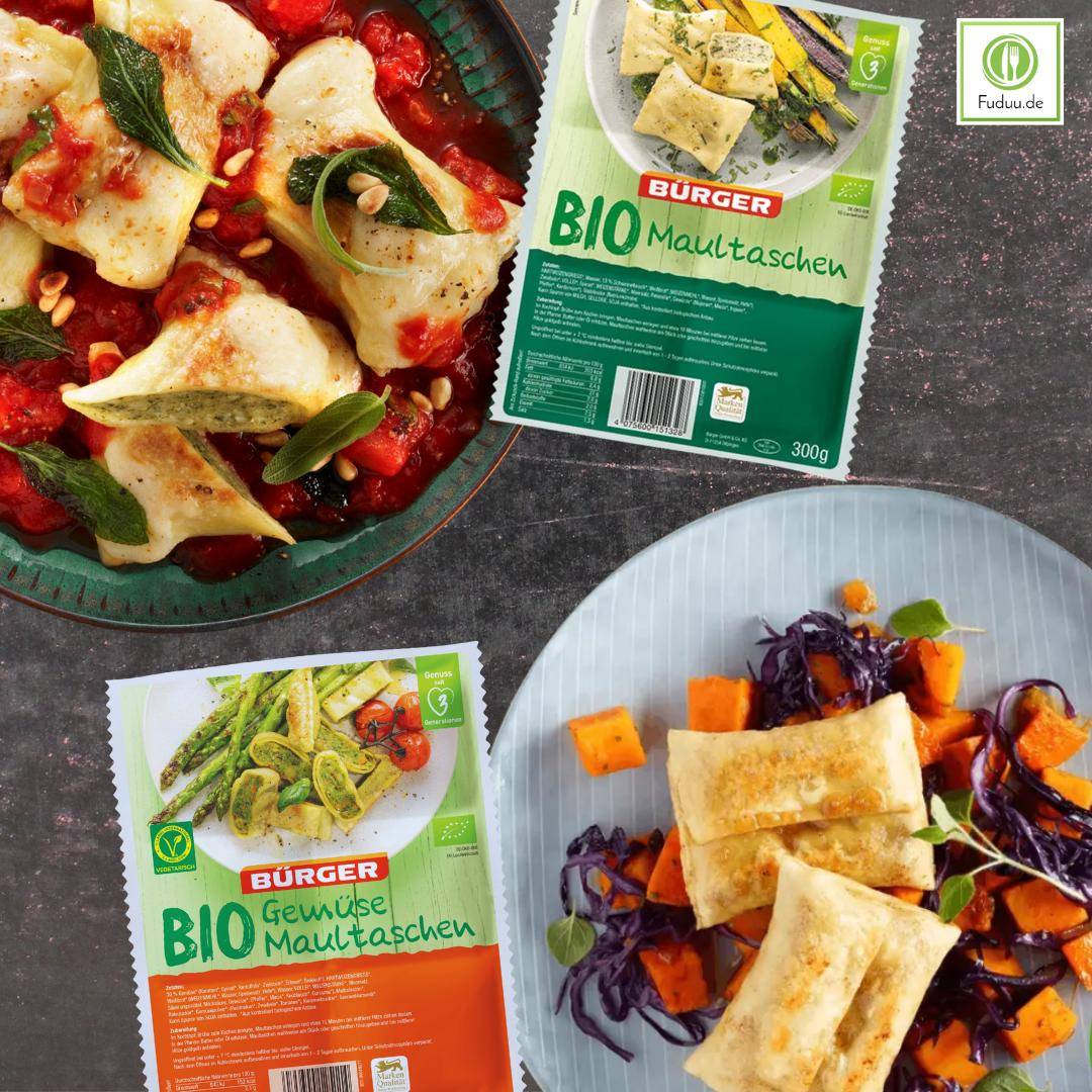 Bürger - "Bio-Quartett" - Maultaschen, Spätzle, Gnocchi & Gemüsemaultaschen
