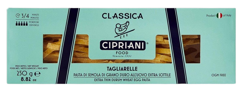 Cipriani - Tagliarelle all'uovo, 250 g Pack Cipriani - Tagliarelle all'uovo, 250 g Pack