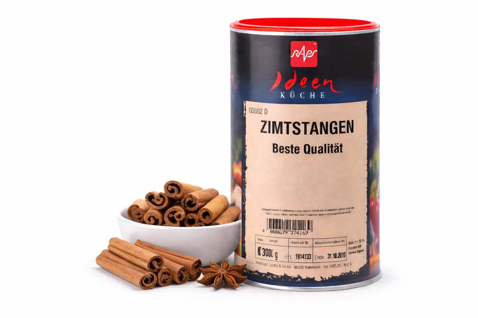 Raps - Zimtstangen, 300 g Dose Raps - Zimtstangen, 300 g Dose