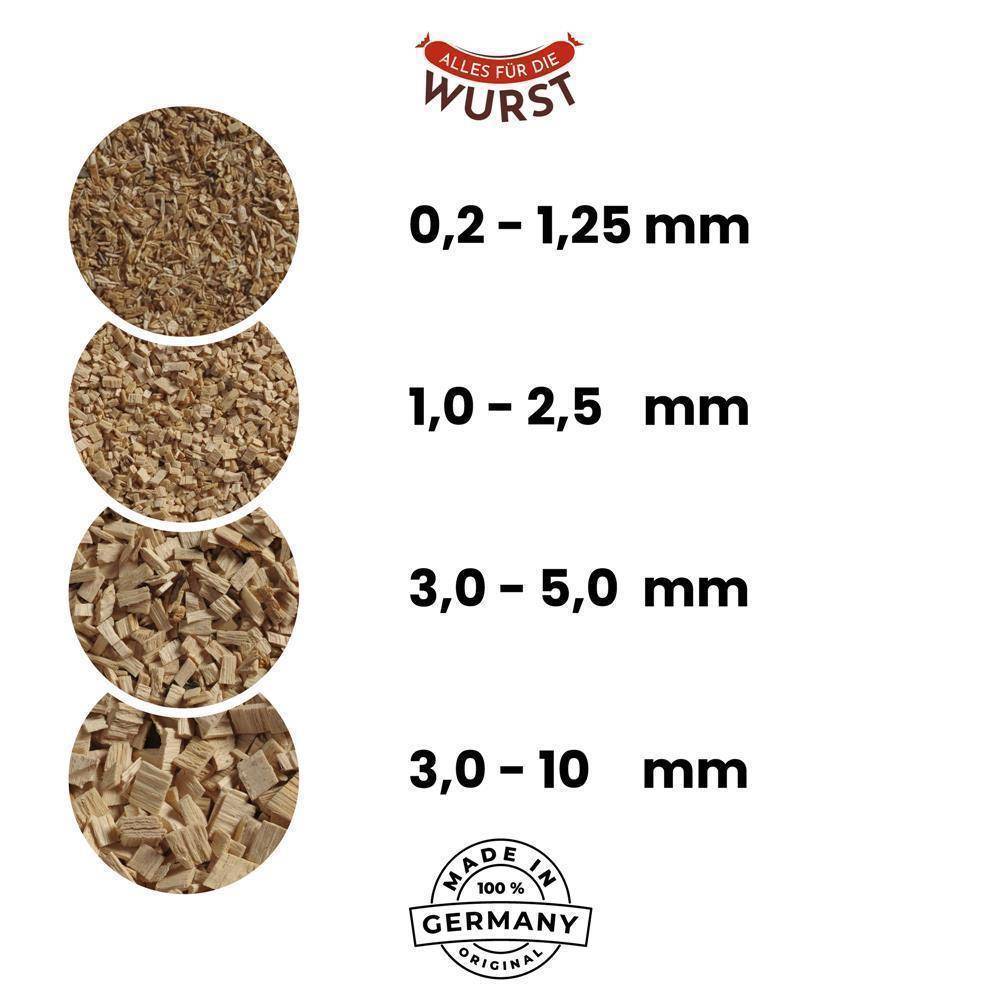 Alles für die Wurst - Räuchermehl Buche 10/40, mittelgrob, 15 kg Sack