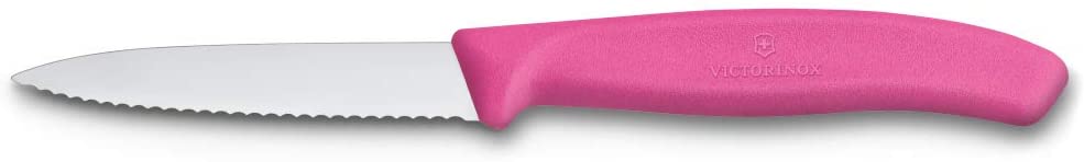 Victorinox - Gemüsemesser, gewellte Klinge, 8 cm, pink, 6.7636.L115