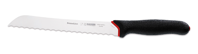 Giesser - PrimeLine Brotmesser, 24 cm, schwarz