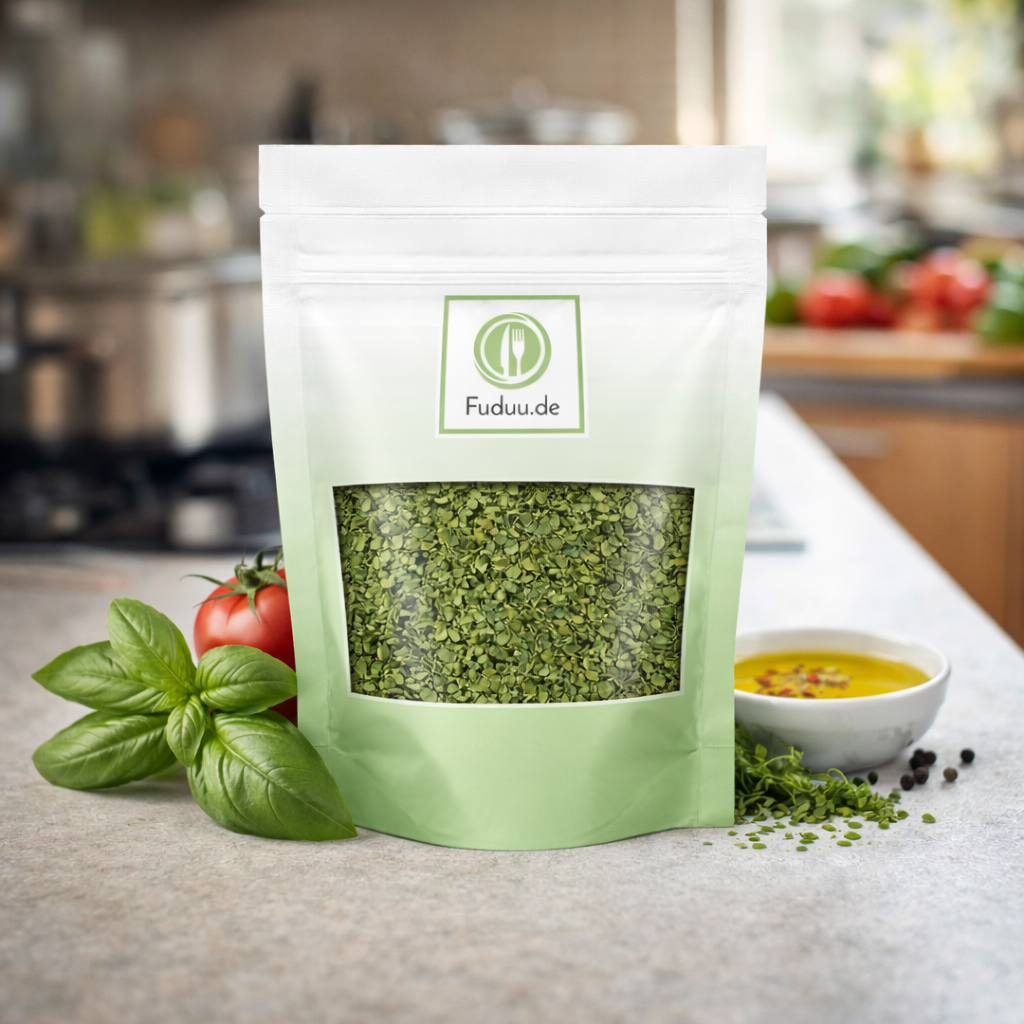 Fuduu.de - Basilikum gerebelt, 500 g Beutel