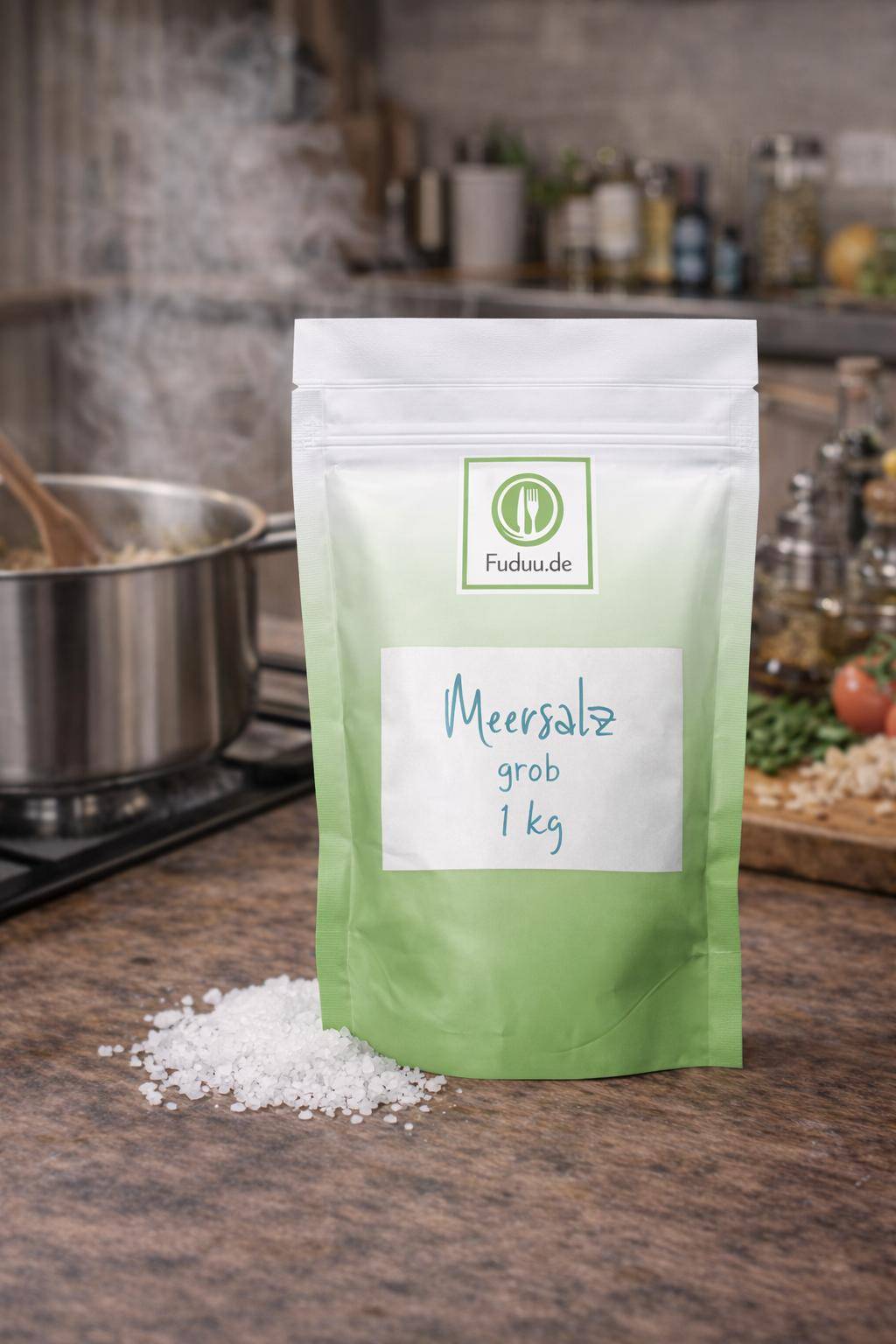 Fuduu.de - Meersalz, grob, 1 kg Beutel