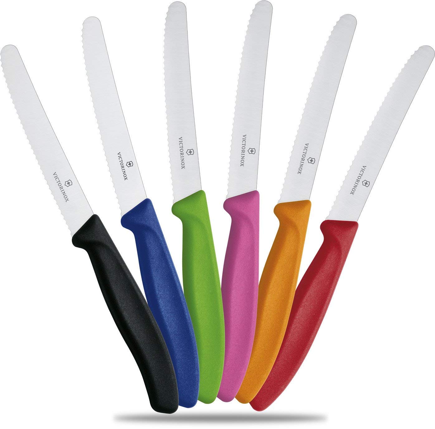 Victorinox 6 tlg. Tafelmesser-Set farbig 6.7836. Victorinox 6 tlg. Tafelmesser-Set farbig 6.7836.