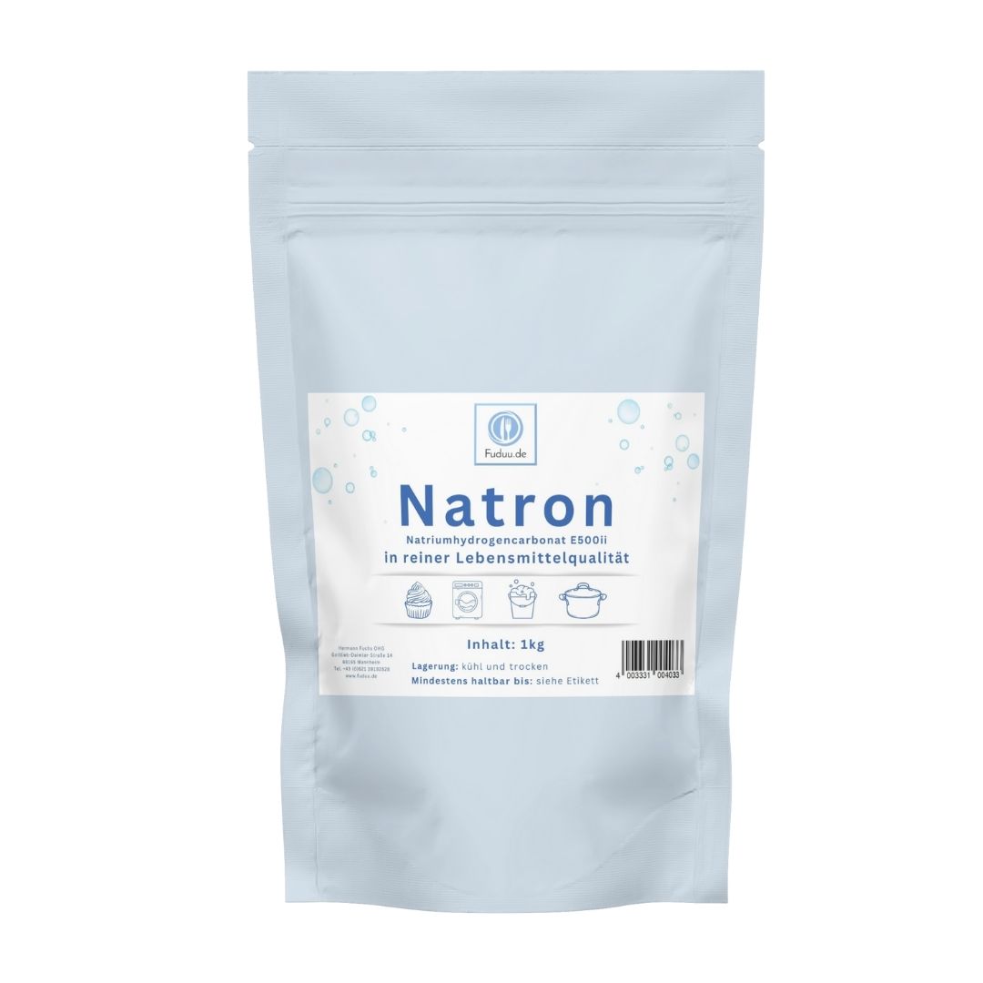 Fuduu.de - Natron Pulver E500 ii Natriumhydrogencarbonat, 1kg Beutel Fuduu.de - Natron Pulver E500 ii Natriumhydrogencarbonat, 1kg Beutel