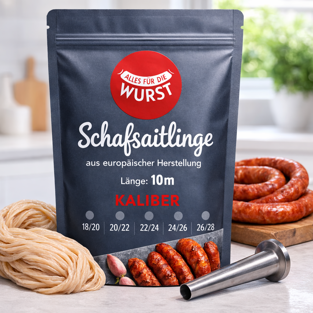 Alles für die Wurst - Irische Schafsaitlinge, 22 | 24 mm, 10 Meter