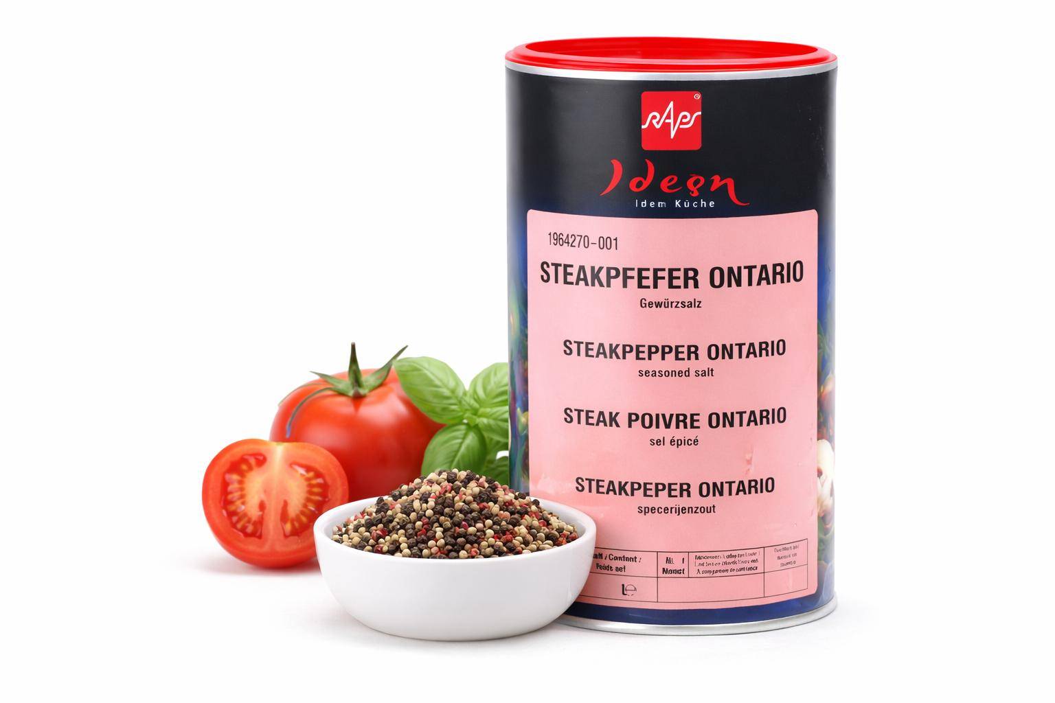 Raps - Steakpfeffer Ontario, 600 g Dose