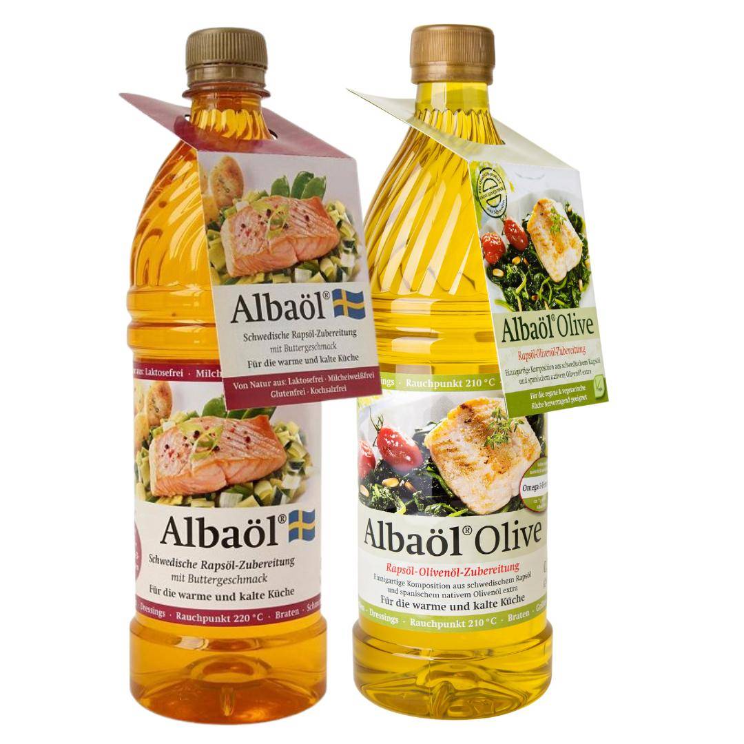 Albaöl - Albaöl, 750 ml Flasche + Albaöl Olive, 750 ml Flasche
