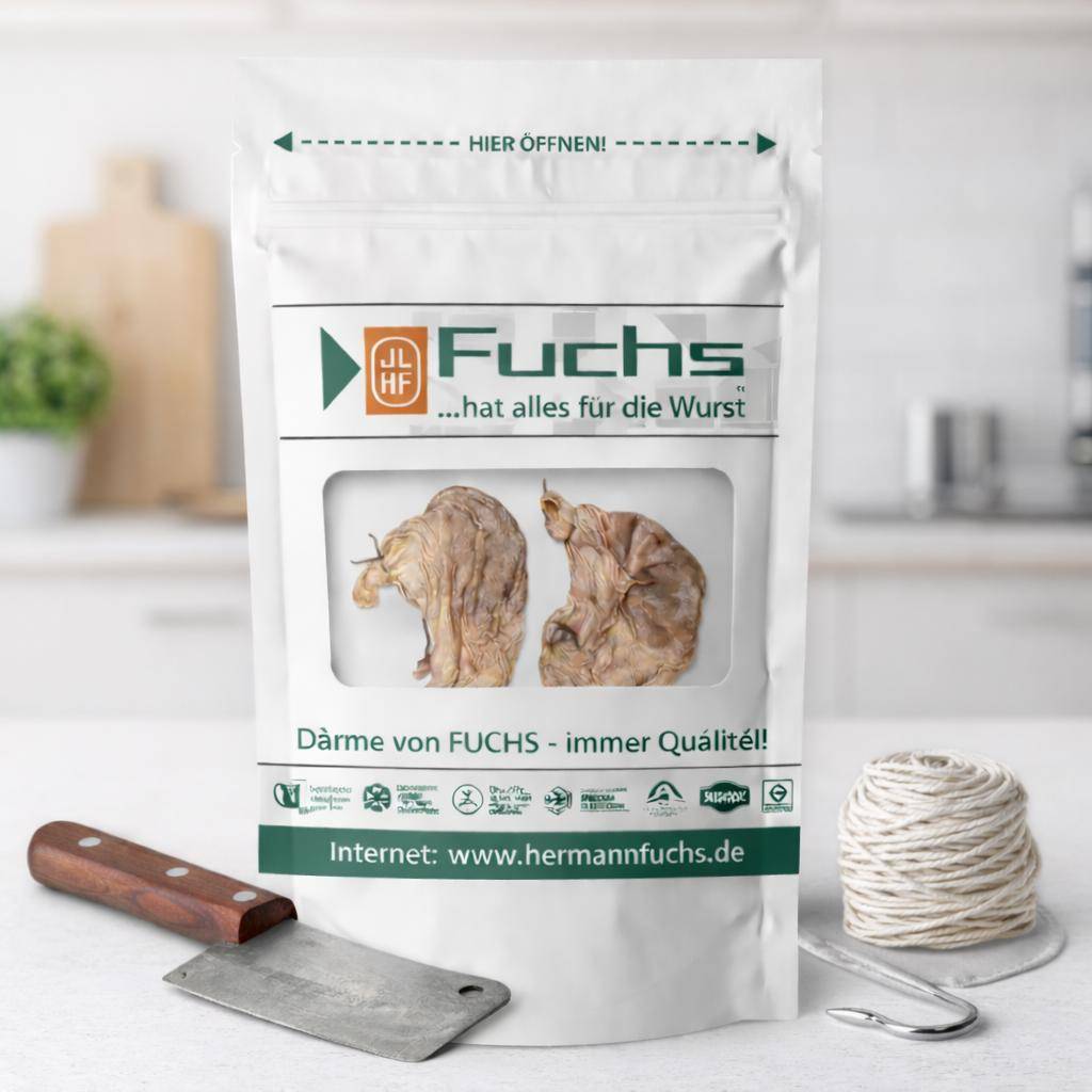 Fuchs - Schweine-Magen, abgebunden, 1 Stück Fuchs - Schweine-Magen, abgebunden, 1 Stück