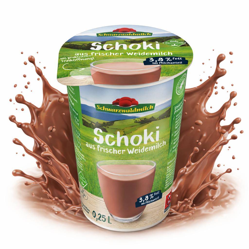 Schwarzwaldmilch - Schoki aus frischer Weidemilch 3,8%, 20 x 250 ml