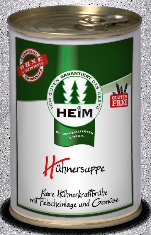 Hühnersuppe mit Fleischeinlage & Gemüse - 400ml Dose