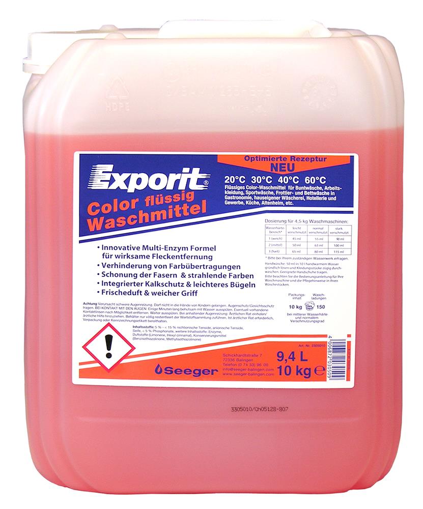 Exporit - Color flüssig Waschmittel, 10 kg Kanister