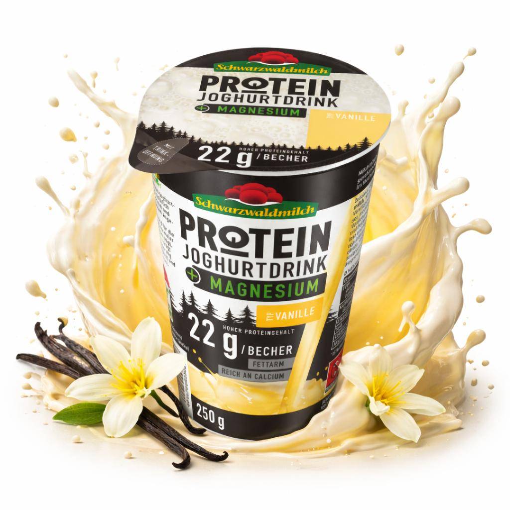 Schwarzwaldmilch Protein - Joghurt Drink Vanille 0,9% Fett, 10 x 250 ml Schwarzwaldmilch Protein - Joghurt Drink Vanille 0,9% Fett, 10 x 250 ml