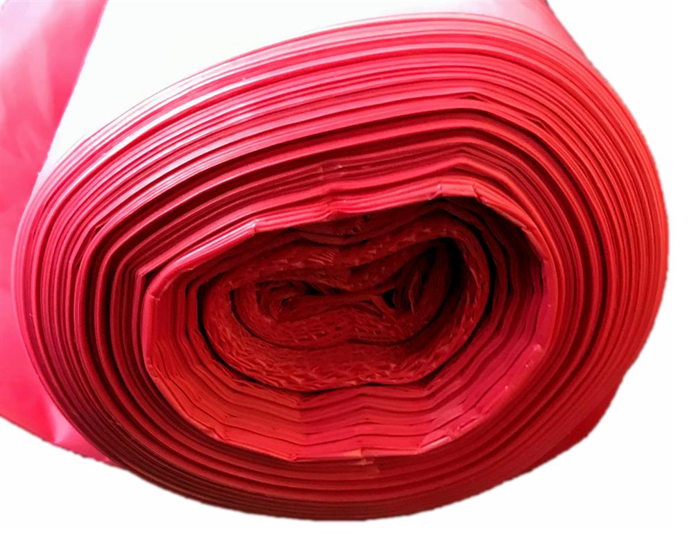Müllbeutel/Abfallsäcke  ROT Maße: 700x1100 mm -Rolle a 50 Beutel