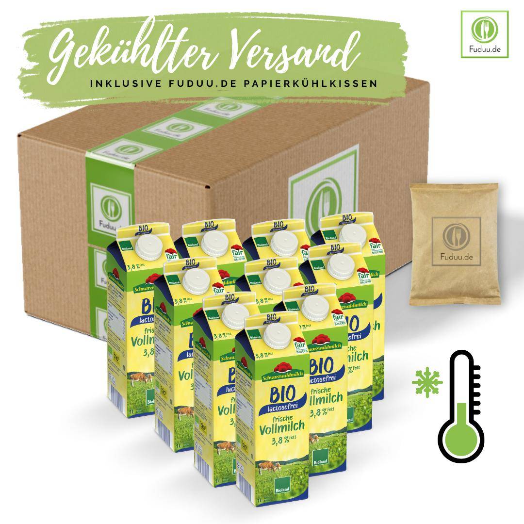 Schwarzwaldmilch - Bioland frische lactosefreie Milch 3,8%, 10 x 1 Liter