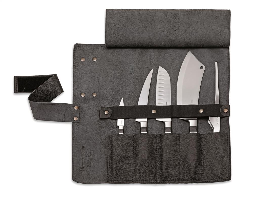 F. DICK - Leder-Rolltasche 1905, 5-tlg, schwarz, 8196800-01 F. DICK - Leder-Rolltasche 1905, 5-tlg, schwarz, 8196800-01