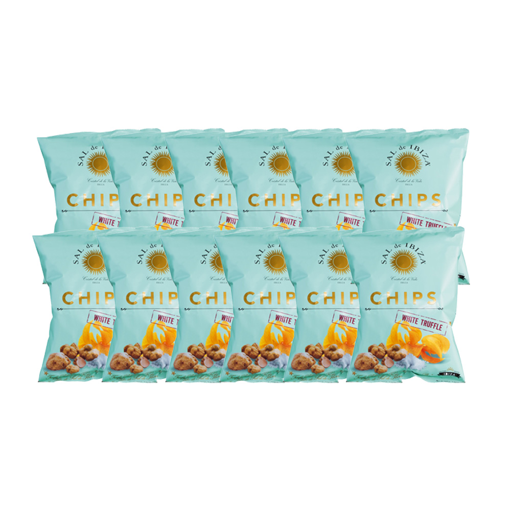 Sal de Ibiza - Chips Truffles. 12 x 125 g Beutel