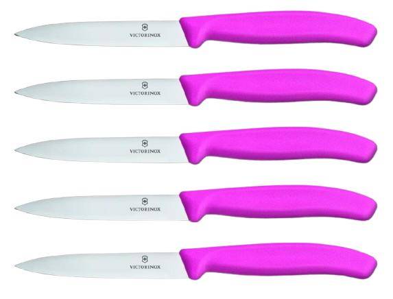Victorinox - Küchen- Gemüsemesser-Set, pink, 5 Stück, 6.7706.L Victorinox - Küchen- Gemüsemesser-Set, pink, 5 Stück, 6.7706.L