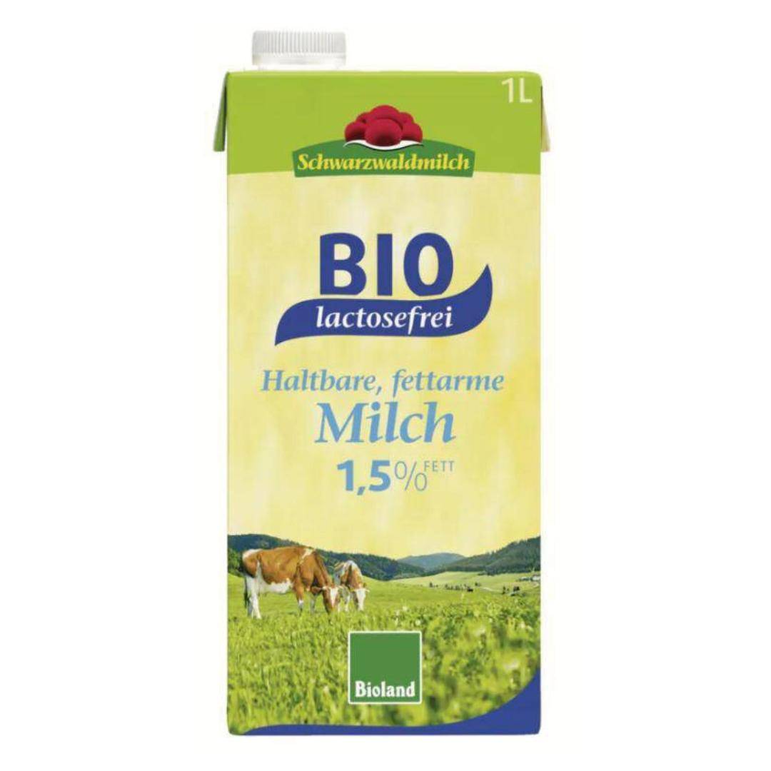 Schwarzwaldmilch Bioland - H-Milch 1,5%, fettarm, lactosefrei, 12 x 1 Liter Schwarzwaldmilch Bioland - H-Milch 1,5%, fettarm, lactosefrei, 12 x 1 Liter