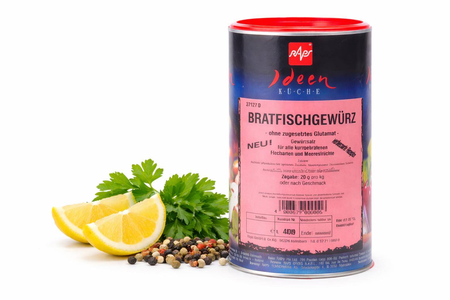 Raps - Bratfischwürzung, 800 g Dose Raps - Bratfischwürzung, 800 g Dose