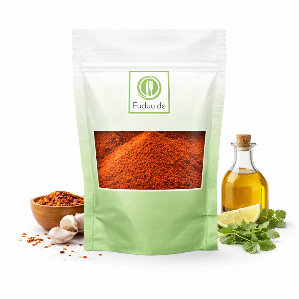 Fuduu.de - Chillies gemahlen, 500 g Beutel Fuduu.de - Chillies gemahlen, 500 g Beutel