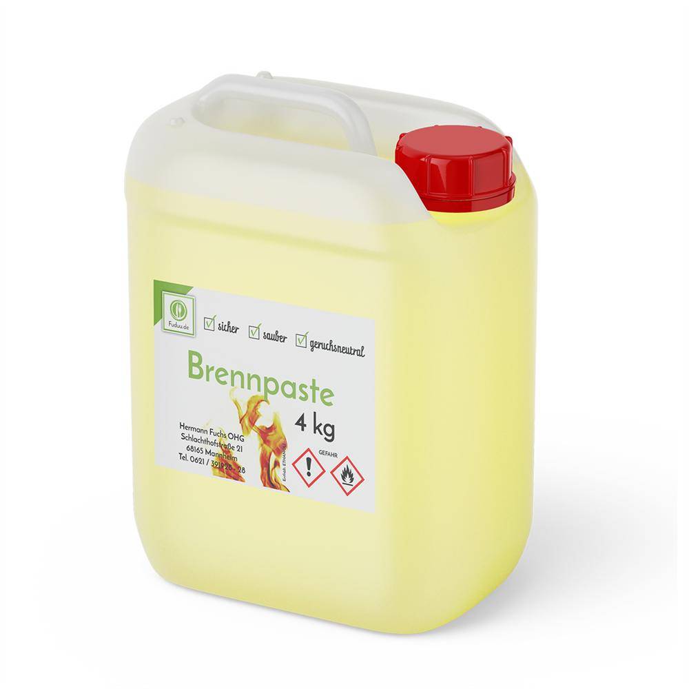 Fuduu.de - Sicherheits Brennpaste, 4 kg Kanister