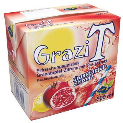 MeinT - GraziTee Granatapfel-Zitrone, 12 x 500 ml