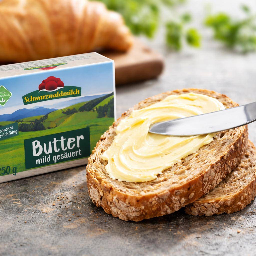 Schwarzwaldmilch - Butter mild gesäuert, 250 g Packung