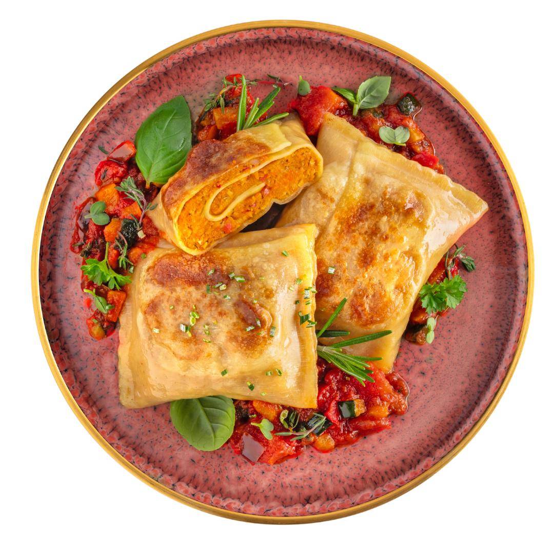 Bürger - "Unsere Besten" Maultaschen mit mediterranem Gemüse, 400 g Beutel