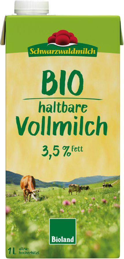 Schwarzwaldmilch Bioland - H-Vollmilch 3,5%, 12 x 1 Liter Schwarzwaldmilch Bioland - H-Vollmilch 3,5%, 12 x 1 Liter
