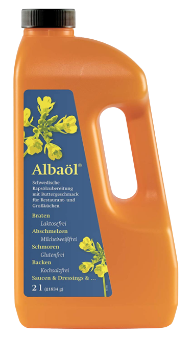 Albaöl - Rapsöl mit Buttergeschmack - 2 Liter Albaöl - Rapsöl mit Buttergeschmack - 2 Liter