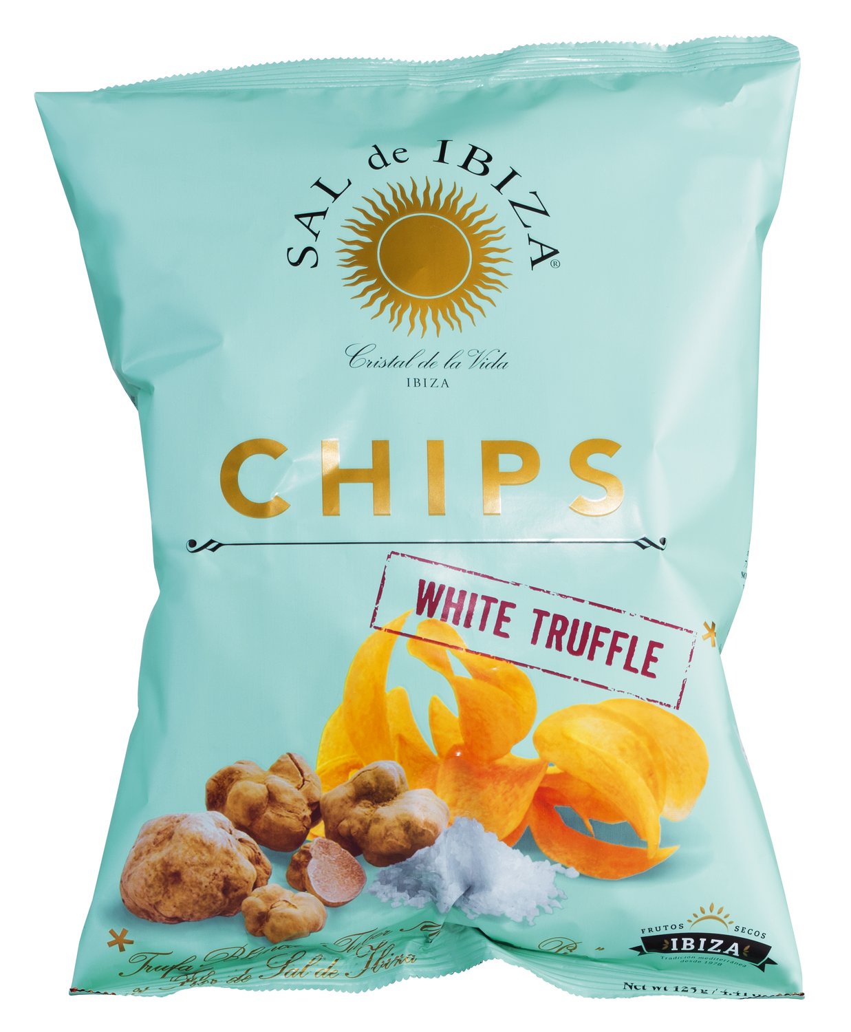 Sal de Ibiza - Chips Truffles. 12 x 125 g Beutel