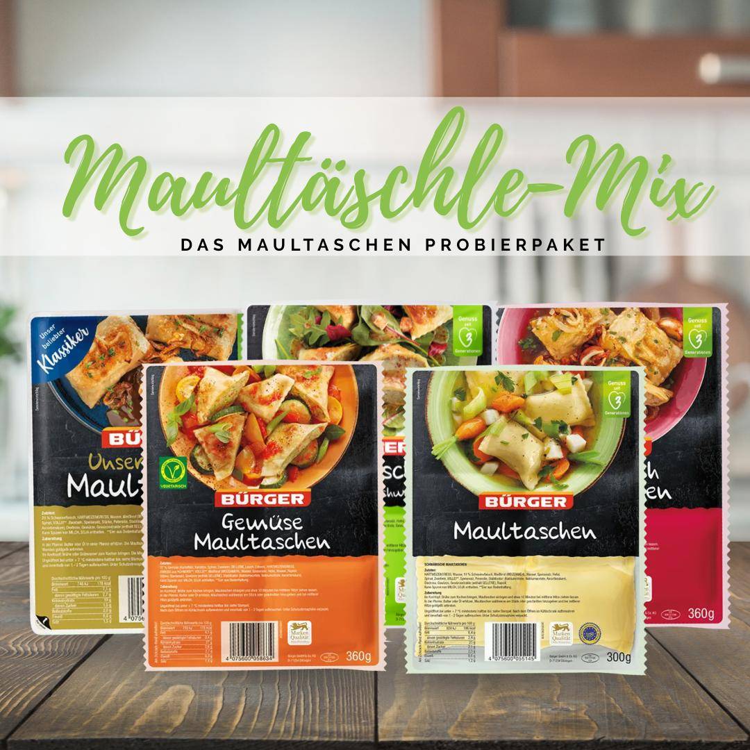 Bürger - "Maultäschle-Mix" - das Maultaschen Probierpaket