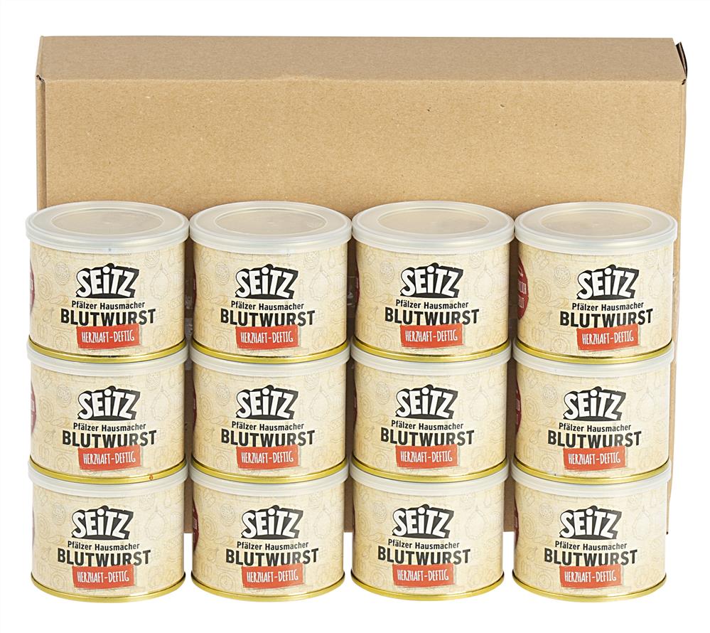 Seitz - Vollkonserven Blutwurst, 12 x 200 g Dose Seitz - Vollkonserven Blutwurst, 12 x 200 g Dose