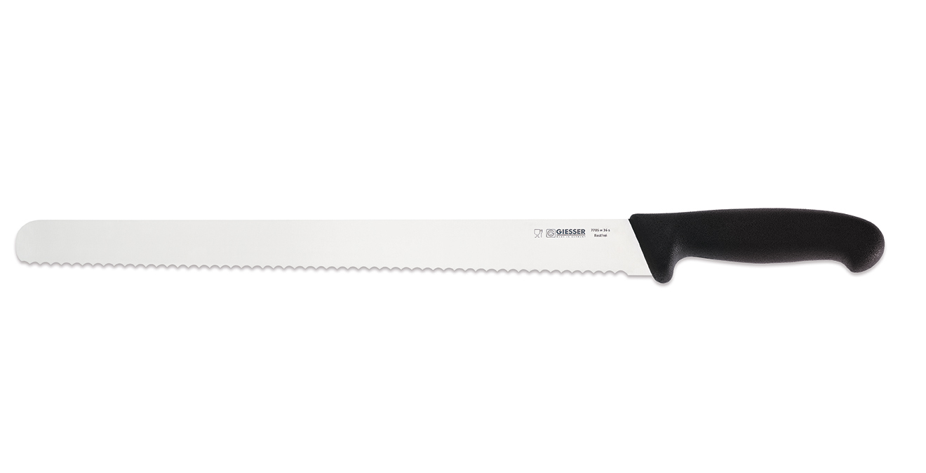 Giesser - Dönermesser mit Welle, 45 cm, Griff: schwarz, 7725w45