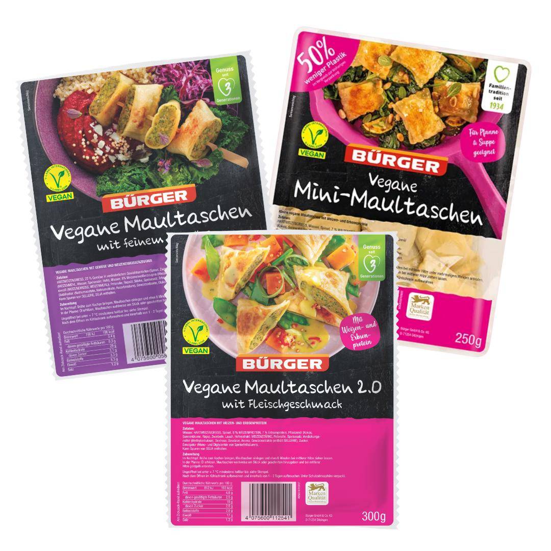 Bürger - "Veganes Maultaschen-Glück" - Das vegane Maultaschen Probierpaket