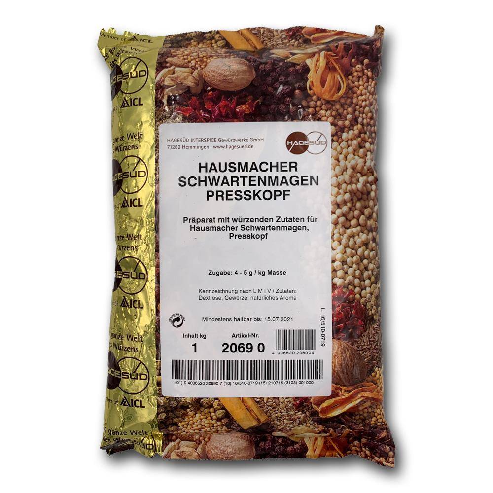 Hagesüd - Hausmacher Schwartenmagen, Presskopf, 1 kg Beutel Hagesüd - Hausmacher Schwartenmagen, Presskopf, 1 kg Beutel