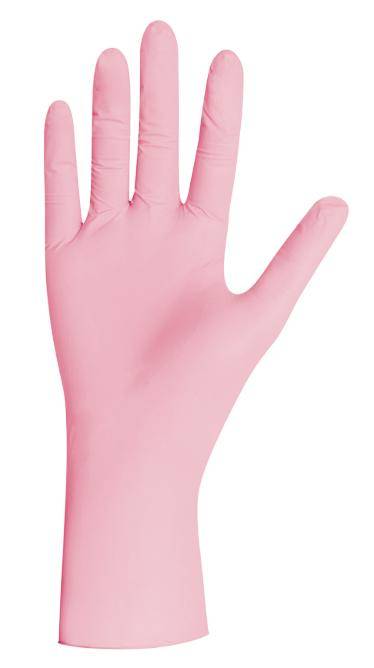 Unigloves - Einmalhandschuhe / Nitril-Untersuchungshandschuhe "Pink Pearl", Größe M, 100 Stück