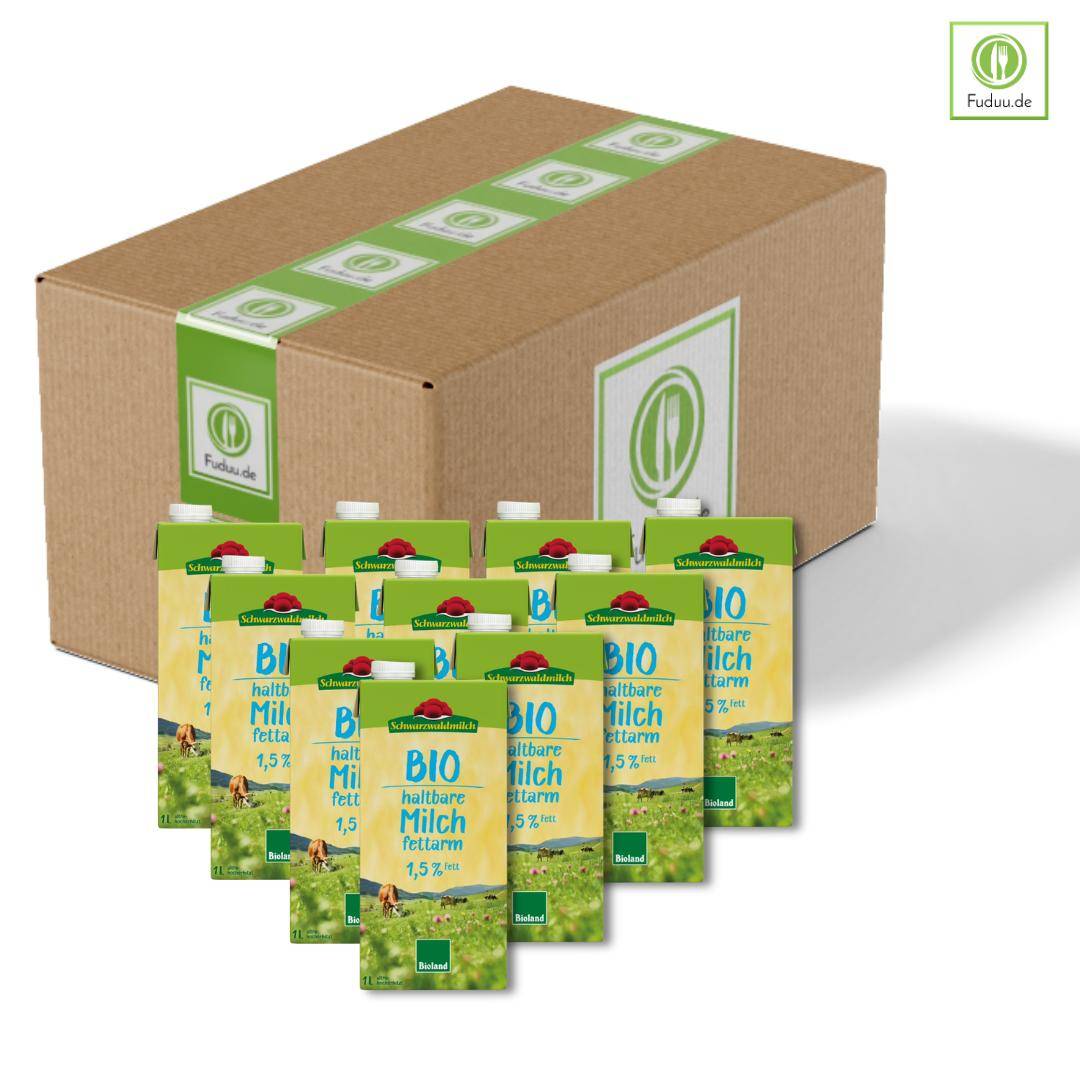 Schwarzwaldmilch Bioland - H-Milch 1,5%, fettarm, 12 x 1 Liter