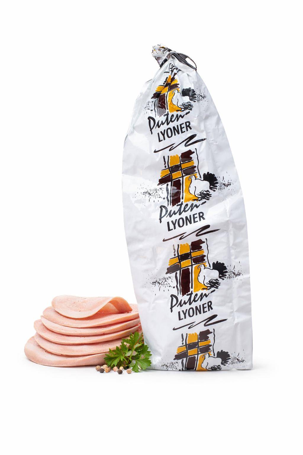 Wiberg - Safe-Triple-B, Aufdruck "Puten-Lyoner", Kaliber 90/50, 1 Bund Wiberg - Safe-Triple-B, Aufdruck "Puten-Lyoner", Kaliber 90/50, 1 Bund