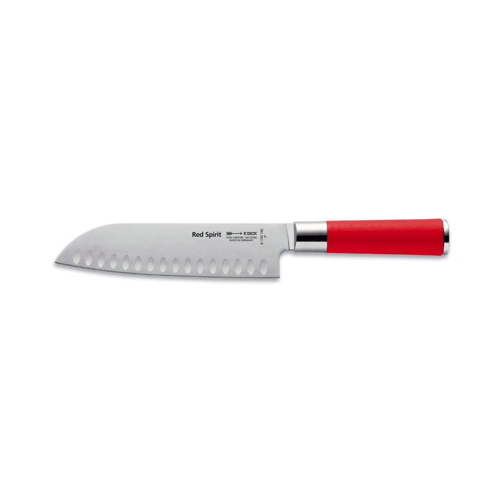 F. DICK - Red Spirit Santoku, Kullenschliff, 18 cm, 8174218k