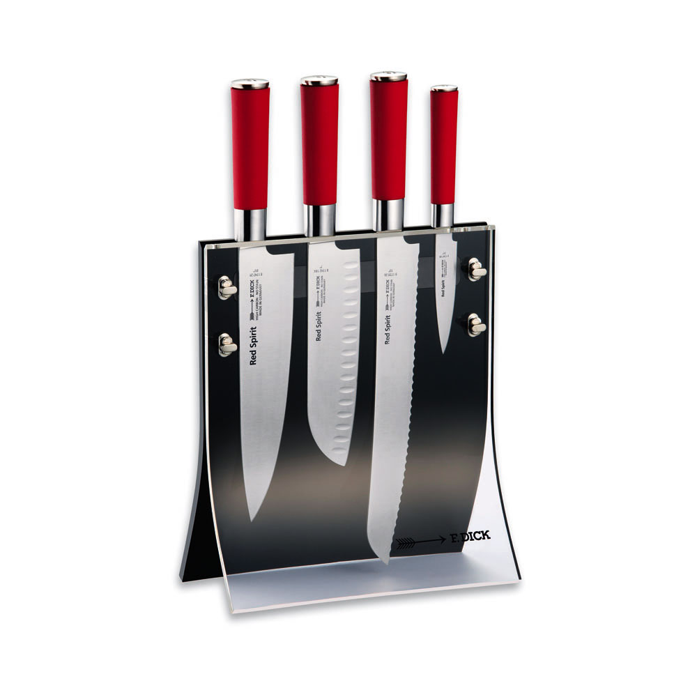 F. DICK - Red Spirit Messerblock "4Knives", 4-tlg., schwarz, 8177200