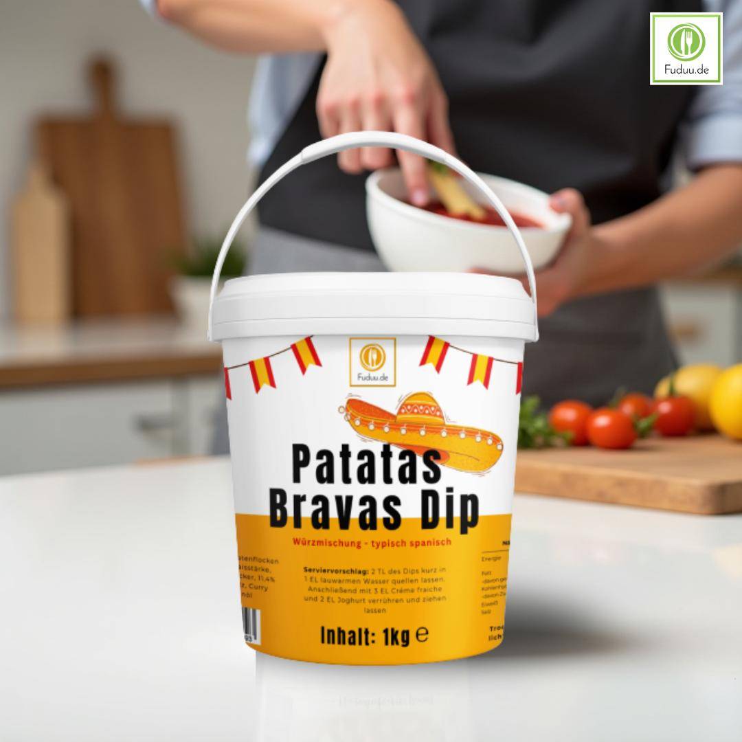 Fuduu.de - Patatas Bravas Dip - Würzmischung, 1 kg Eimer