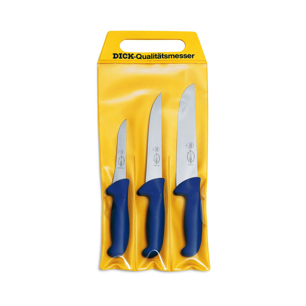 F. DICK - ErgoGrip Messer-Set, 3tlg., blau, 8255300 F. DICK - ErgoGrip Messer-Set, 3tlg., blau, 8255300