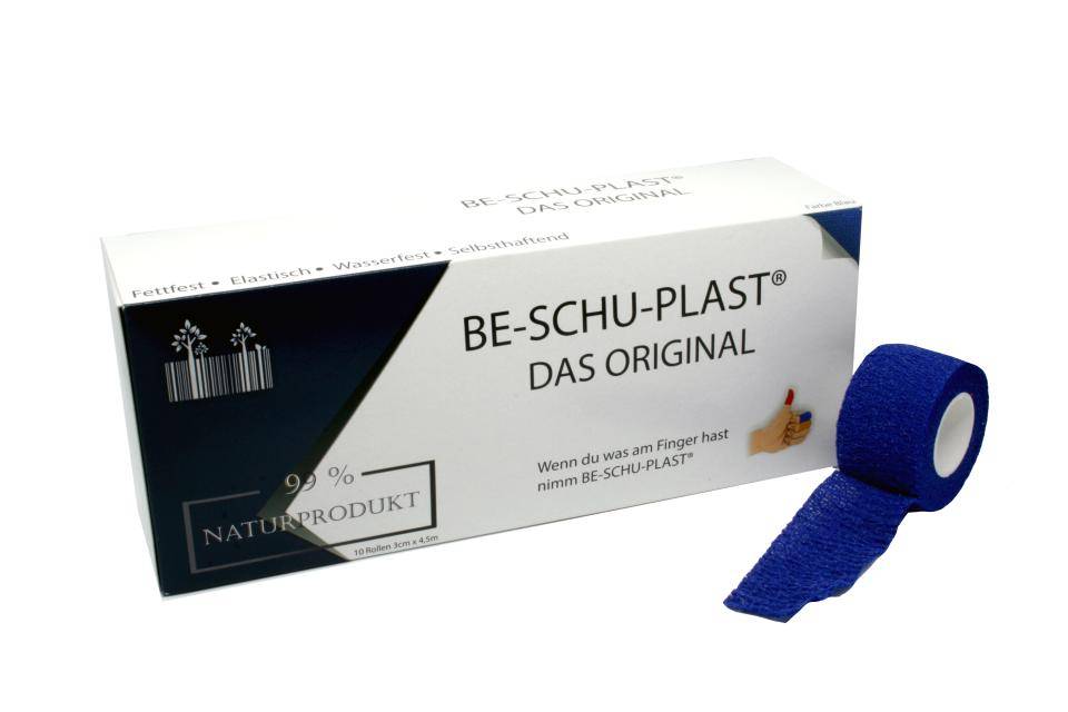 BE-SCHU-PLAST - Fingerverband, 4,5m x 3cm, farbig 1 Packung a 10 Rollen