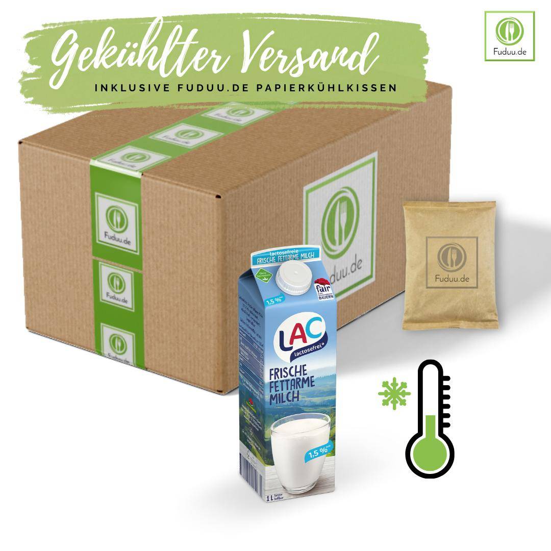 LAC - lactosefreie frische Milch 1,5%, 12 x 1 Liter
