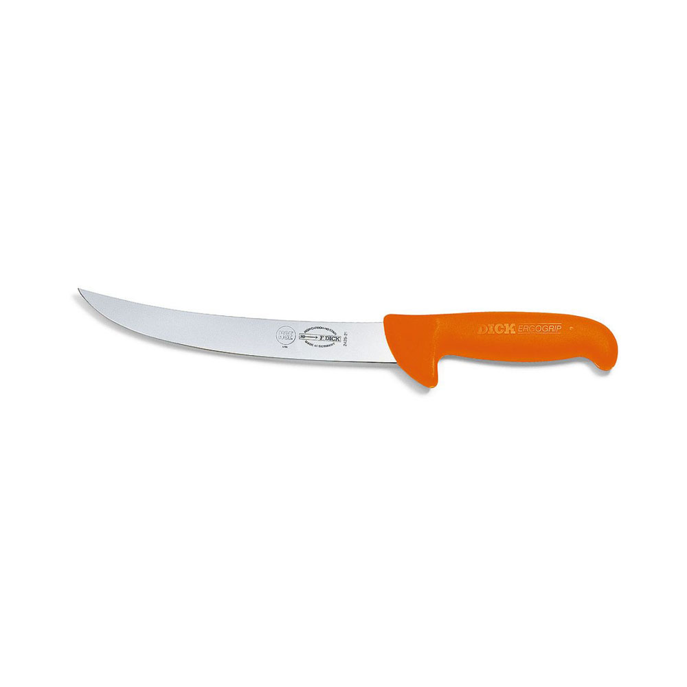 F. DICK - ErgoGrip Zerlegemesser, Kullenschliff, 21 cm, orange, 8242521K-53