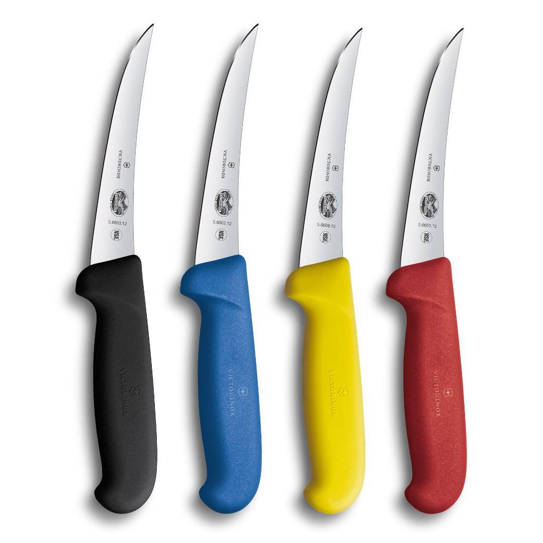 Victorinox Fibrox - Ausbeinmesser, 12 cm, gebogen, starre Klinge