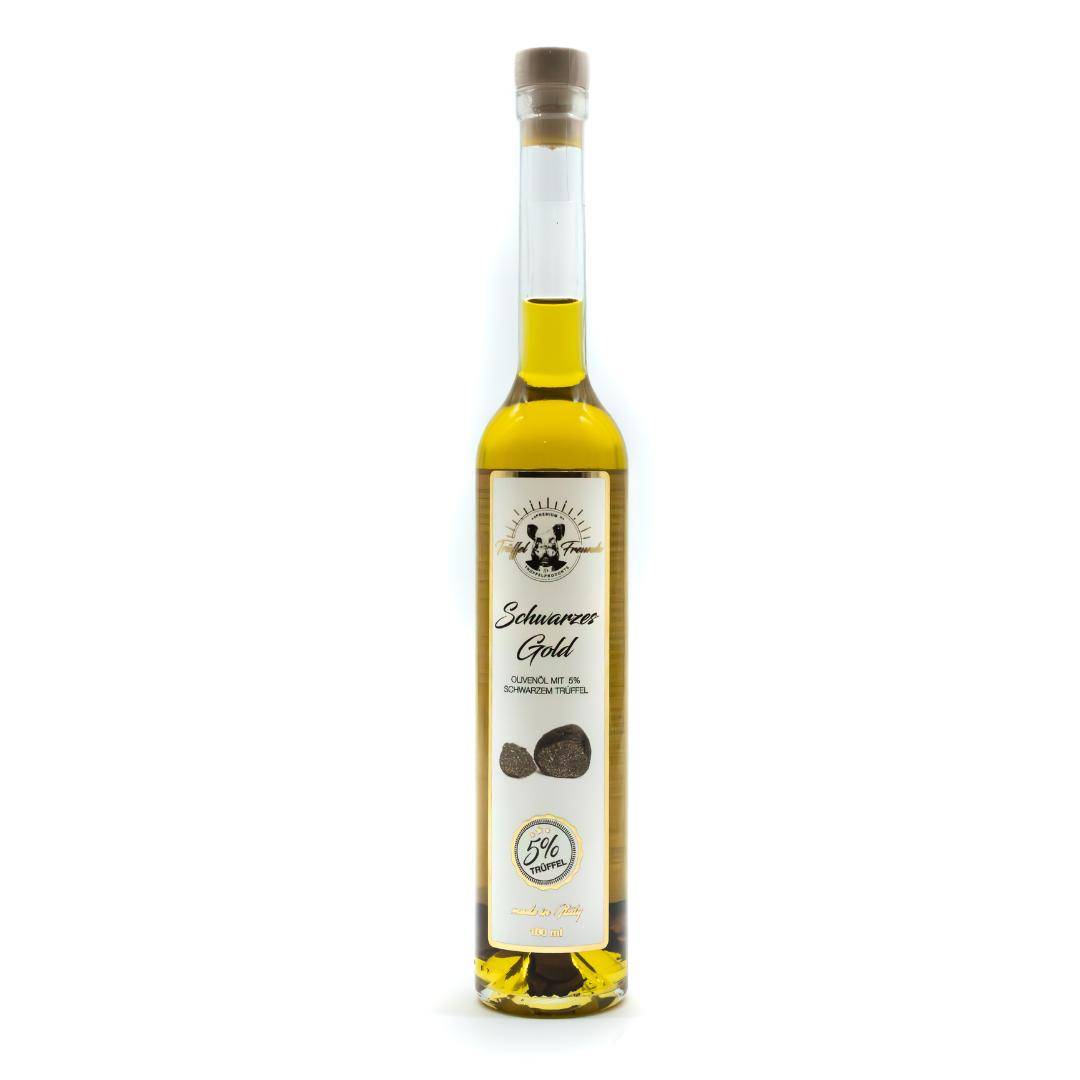 Trüffelfreunde - Trüffelöl "Schwarzes Gold" mit 5% schwarzem Trüffel, 100 ml Flasche